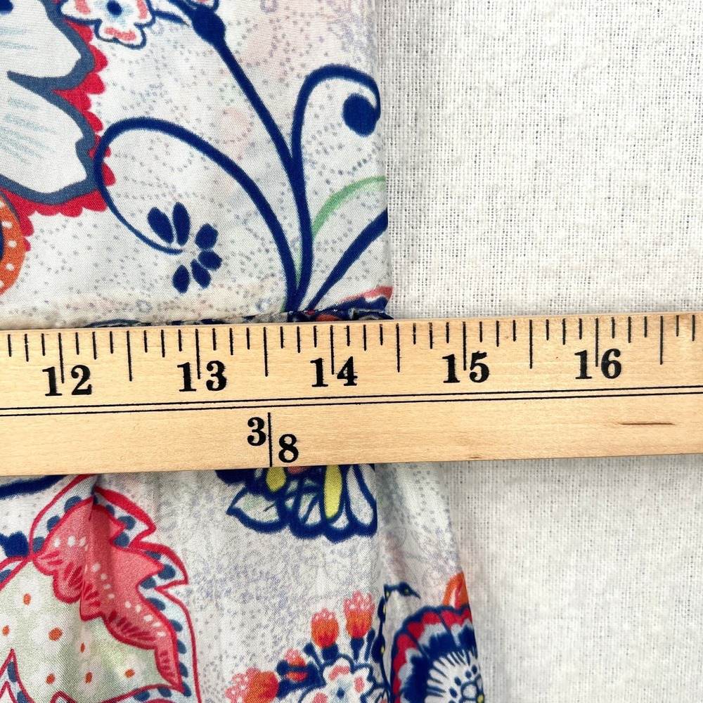 SUNDANCE Dress Womens Small Light Gray Multi Floral Print Silk Sleeveless Maxi - Picture 15 of 16